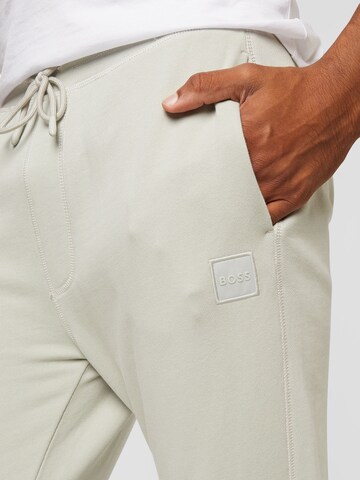 BOSS Tapered Trousers 'Sestart' in Grey