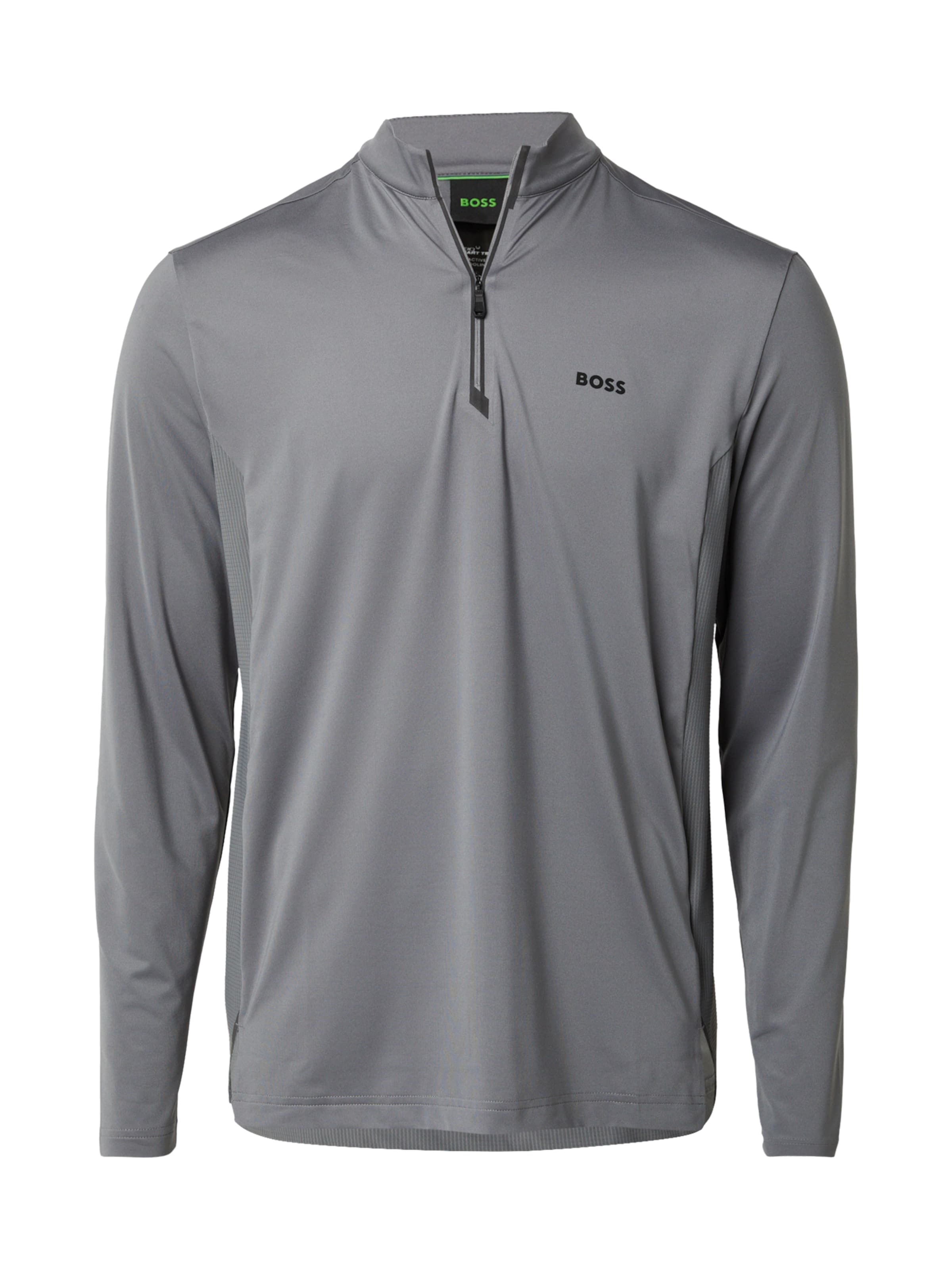 BOSS Футболка 'Piraq' в Серый: спереди