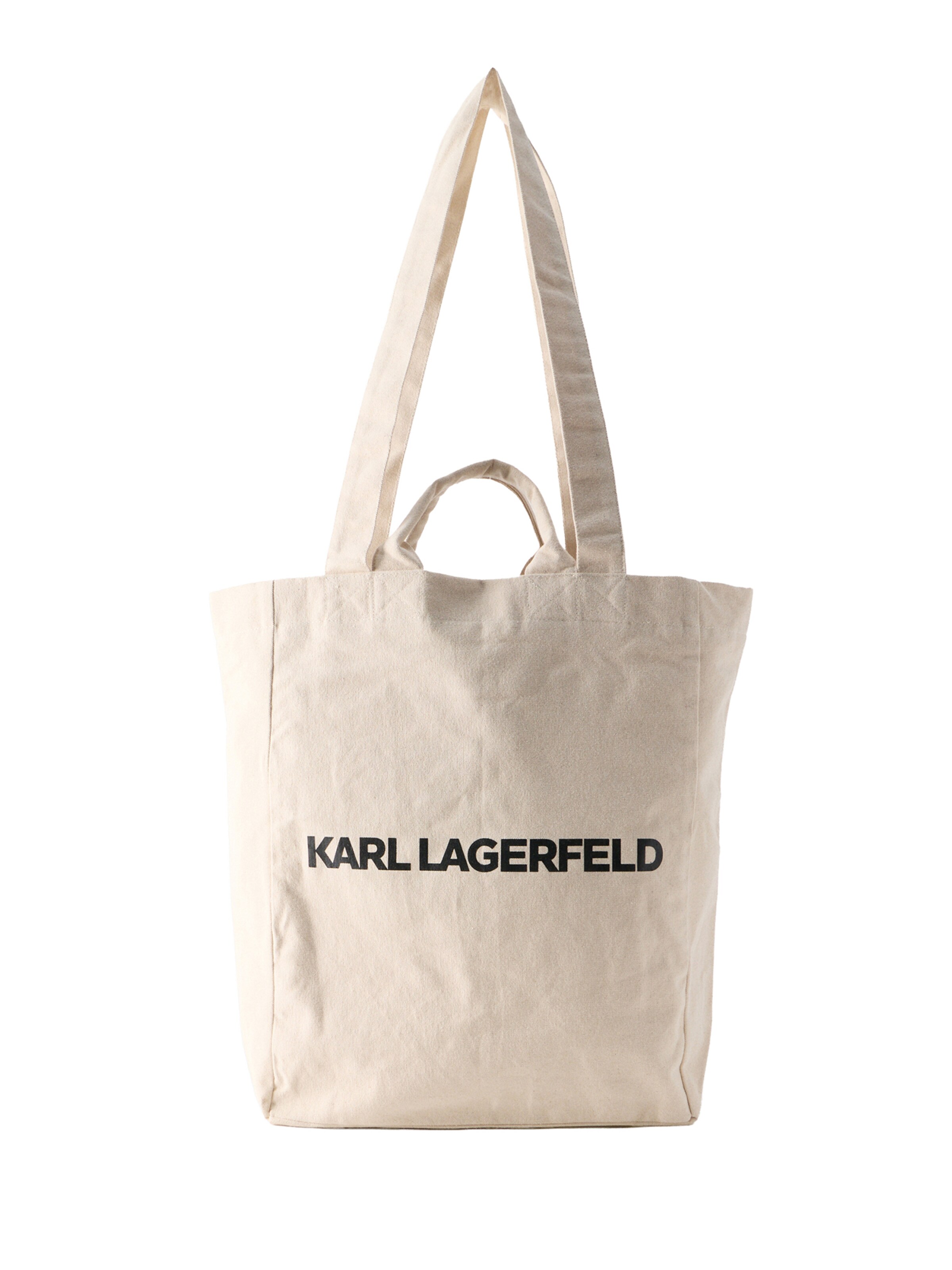 Karl Lagerfeld Μεγάλη τσάντα σε λευκό: μπροστά