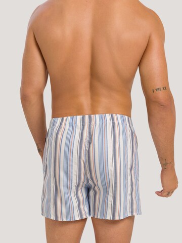 Hanro Boxershorts ' Fancy Woven ' in Blauw