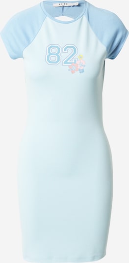 NA-KD Robe en bleu clair / jaune / rose / blanc, Vue avec produit