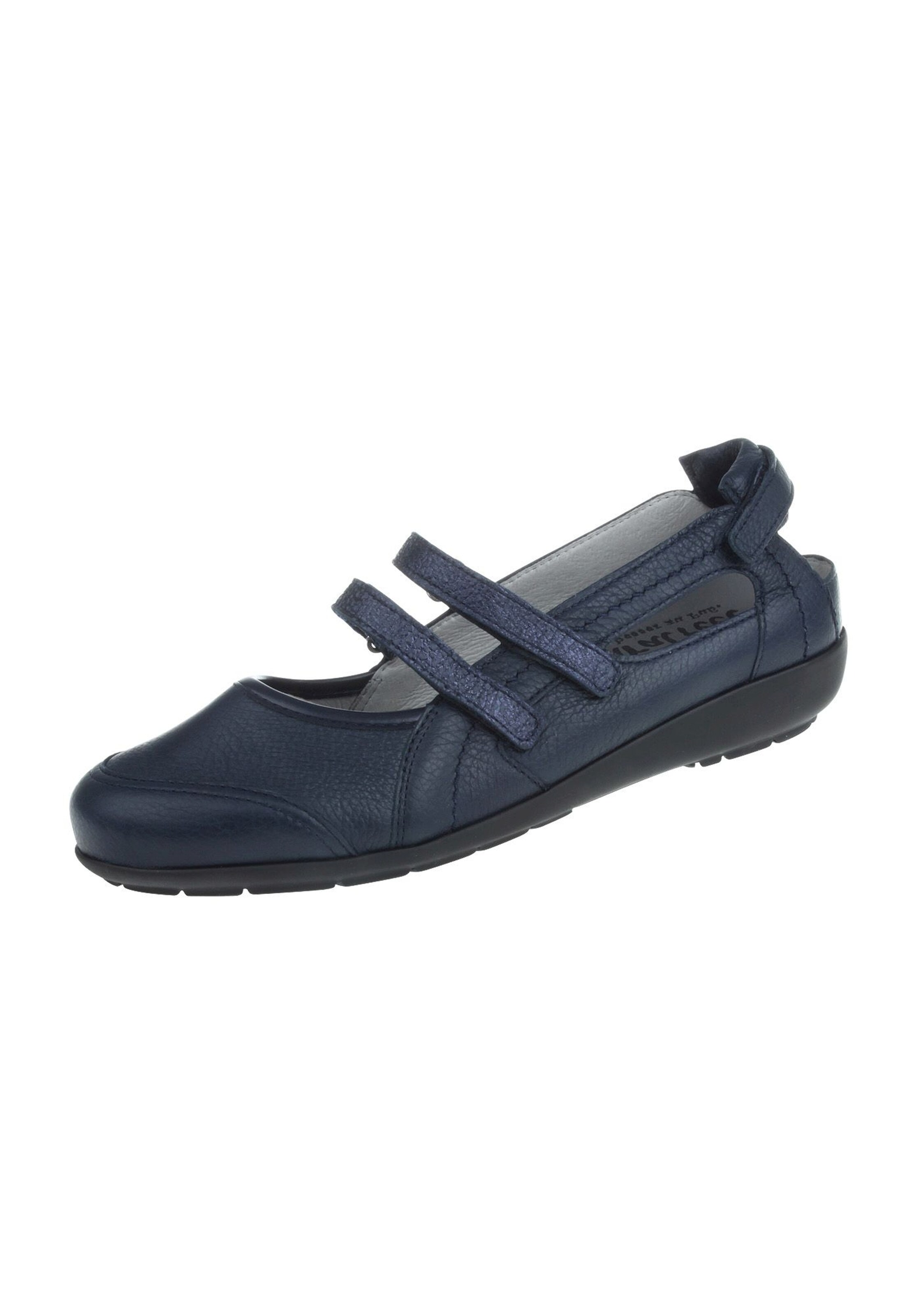 Natural Feet Strap ballerina in Blue: front