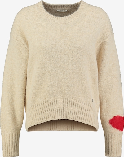 Key Largo Sveter 'Fluffy', veľkosť L - béžová / červená, Produkt