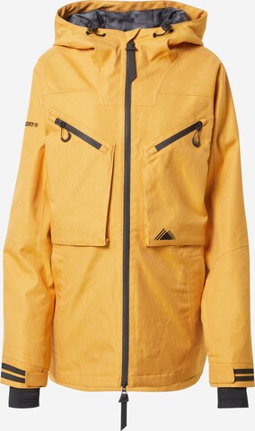 Superdry Snow - Casaco outdoor 'Freeride' em amarelo: frente