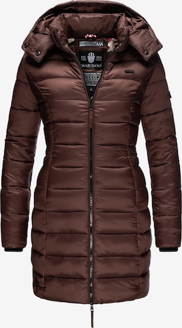 MARIKOO Winter Coat 'Abendsternchen' in Brown: front