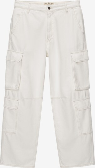 Pull&Bear Jeans cargo en blanc, Vue avec produit