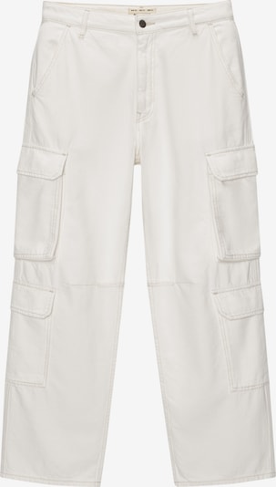 Pull&Bear Jeans cargo en blanc, Vue avec produit