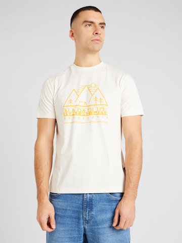 T-Shirt 'FABER' NAPAPIJRI en blanc : devant