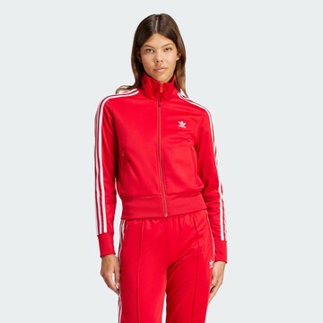 ADIDAS ORIGINALS Zip-Up Hoodie 'Adicolor Classics Firebird' in Red: front
