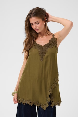 Cream Bluse i grøn: forside