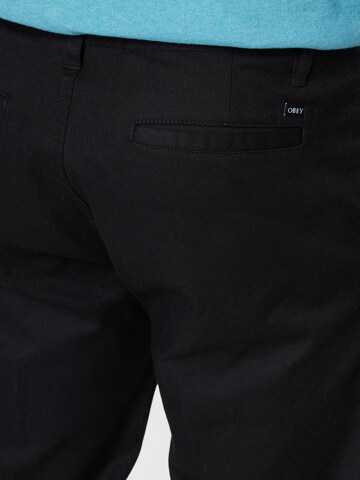 Regular Pantalon chino Obey en noir