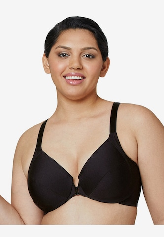 GLAMORISE T-shirt Bra 'WonderWire' in Black: front