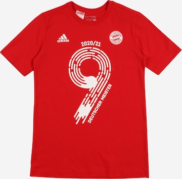 ADIDAS PERFORMANCE Functioneel shirt 'FCB Meister21' in Rood: voorkant