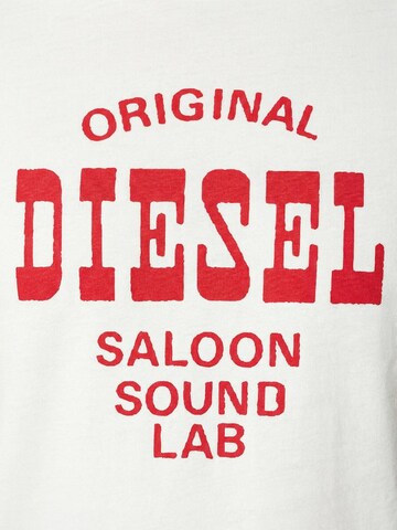 DIESEL Koszulka 'T-DIEGOR-E12' w kolorze biały