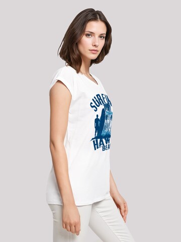 T-shirt 'Hawaii Surf Beach Summer' F4NT4STIC en blanc