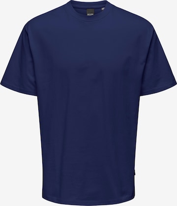 Only & Sons - Camiseta 'Fred' en azul: frente