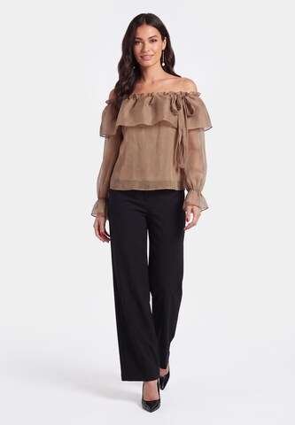 faina Bluse in Braun