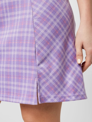 PIECES Curve Skirt 'SILVIA' in Purple