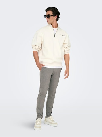 Only & Sons - Slimfit Calças chino 'Mark' em cinzento