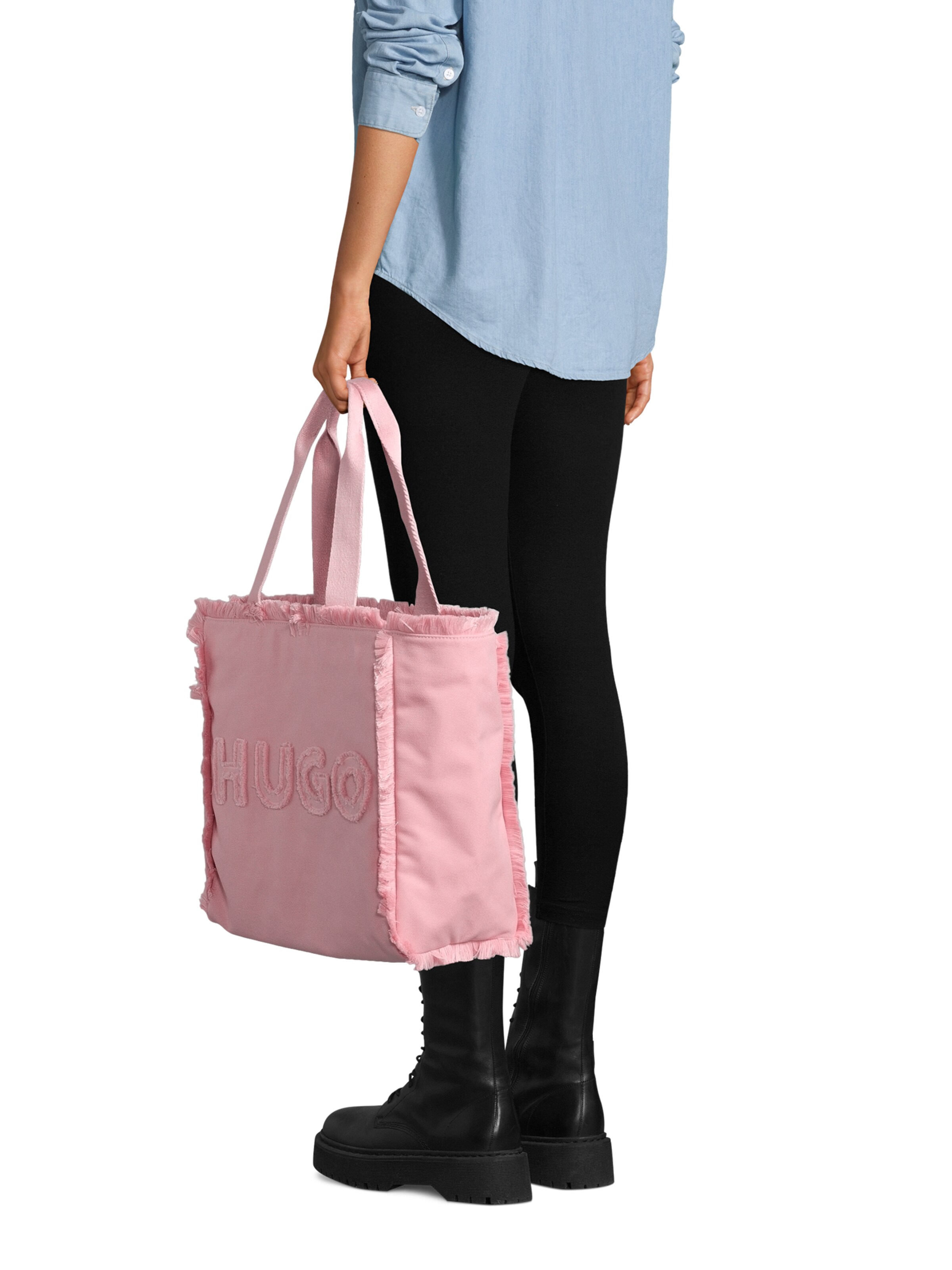 Shopper 'Becky' di HUGO in rosa: frontale