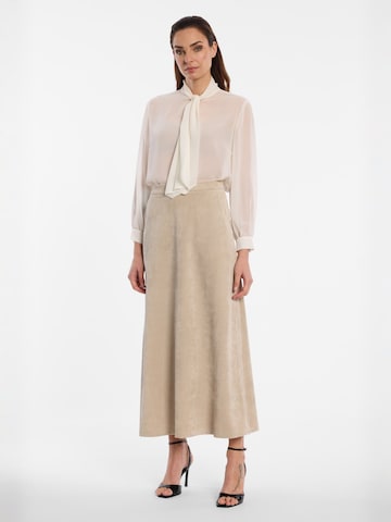 Ana Alcazar Skirt 'Enliru' in Beige: front