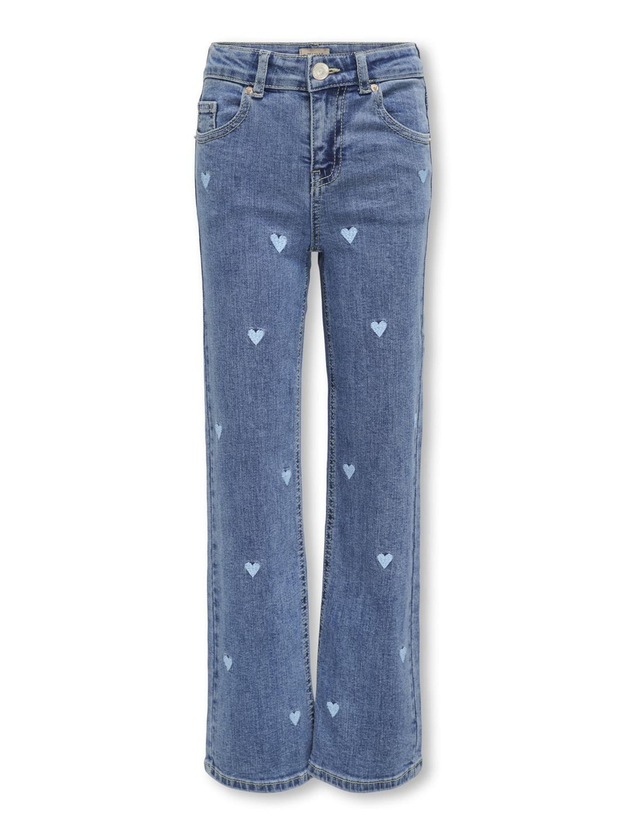 ONLY GIRLS Wide Leg Jeans 'KOGJUICY' i blå: forside