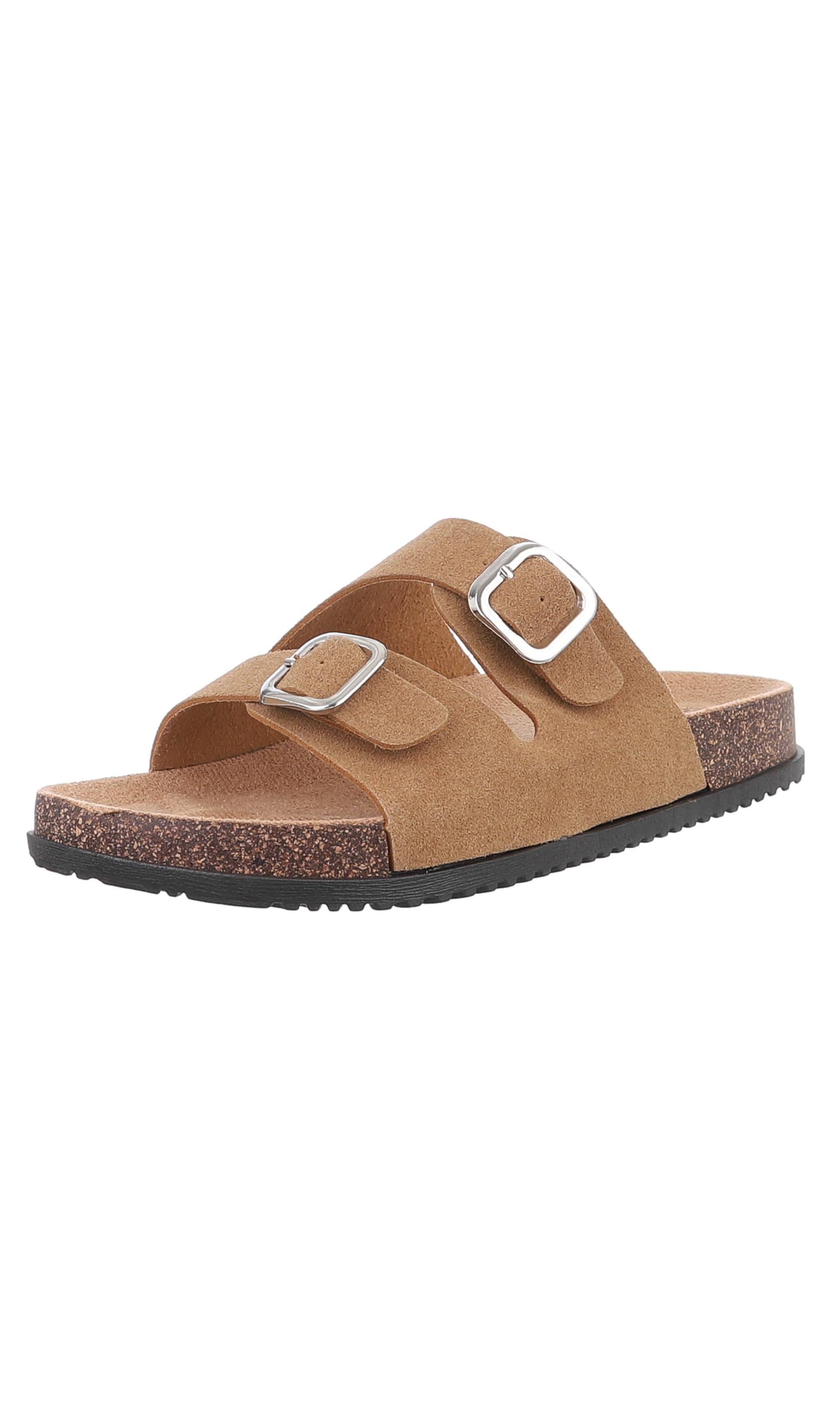 Ital-Design Mules in Beige: front