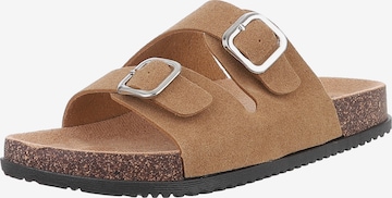 Ital-Design Pantolette in Beige: Vorderseite