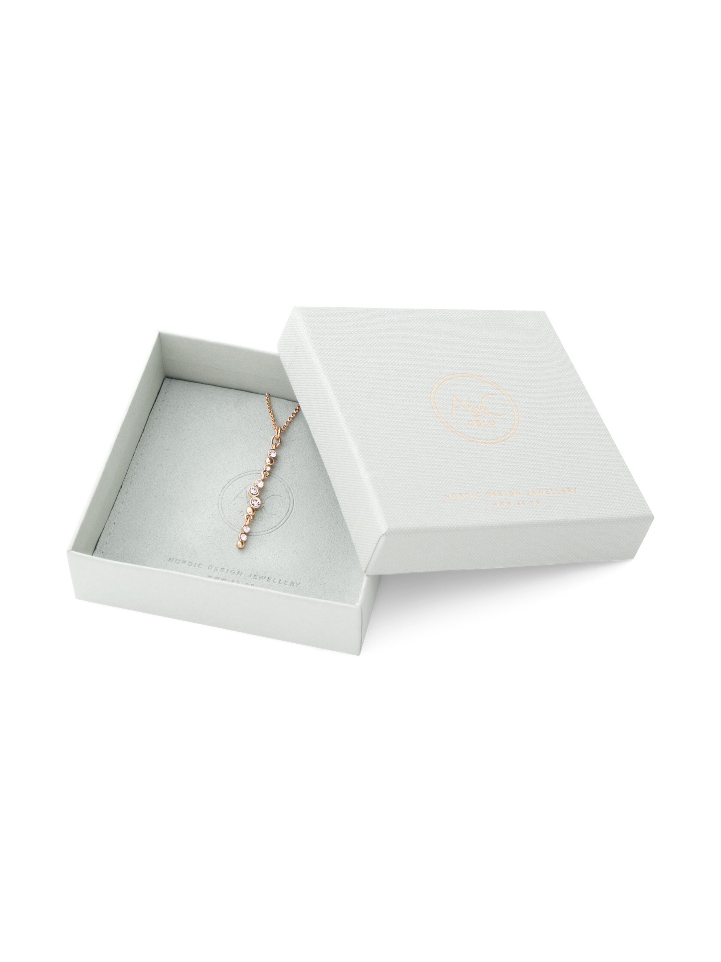 Chaîne 'Sweet Droplets' A&C Oslo – Nordic Design Jewellery en or