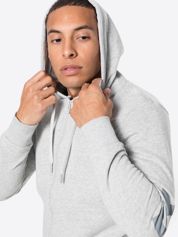 Hummel Athletic Zip-Up Hoodie 'LEGACY' in Grey