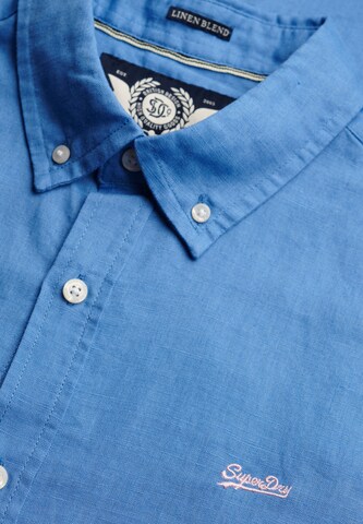 Superdry & Co Comfort Fit Hemd in Blau