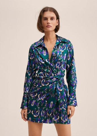 MANGO Shirt Dress 'Quant' in Green: front