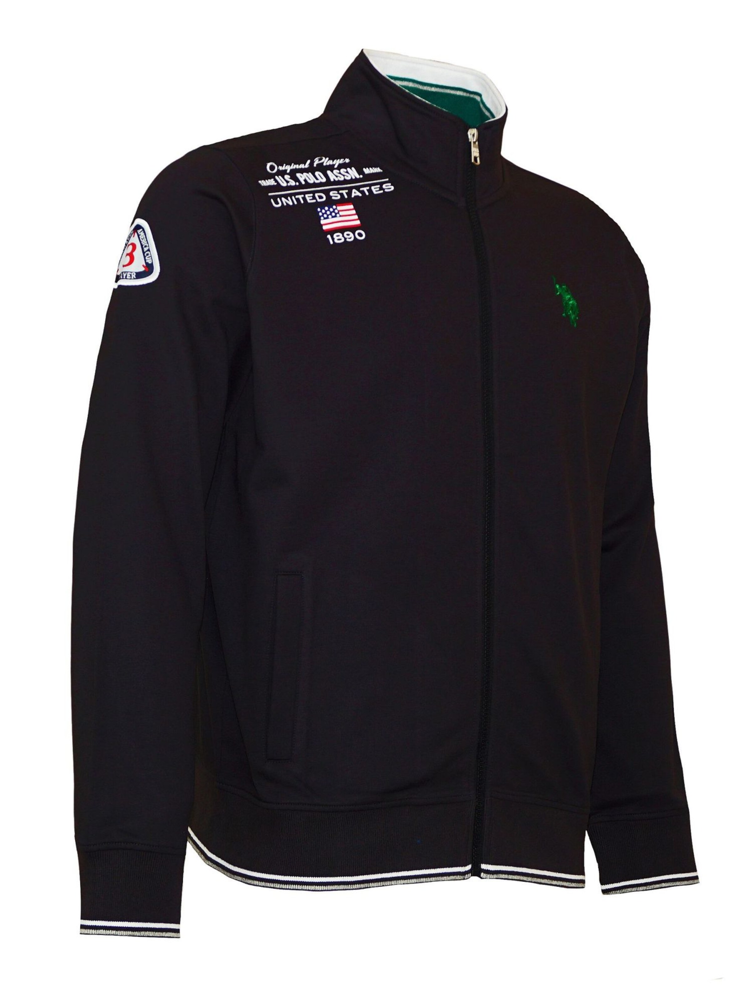 U.S. POLO ASSN. Sweatjacke in Schwarz