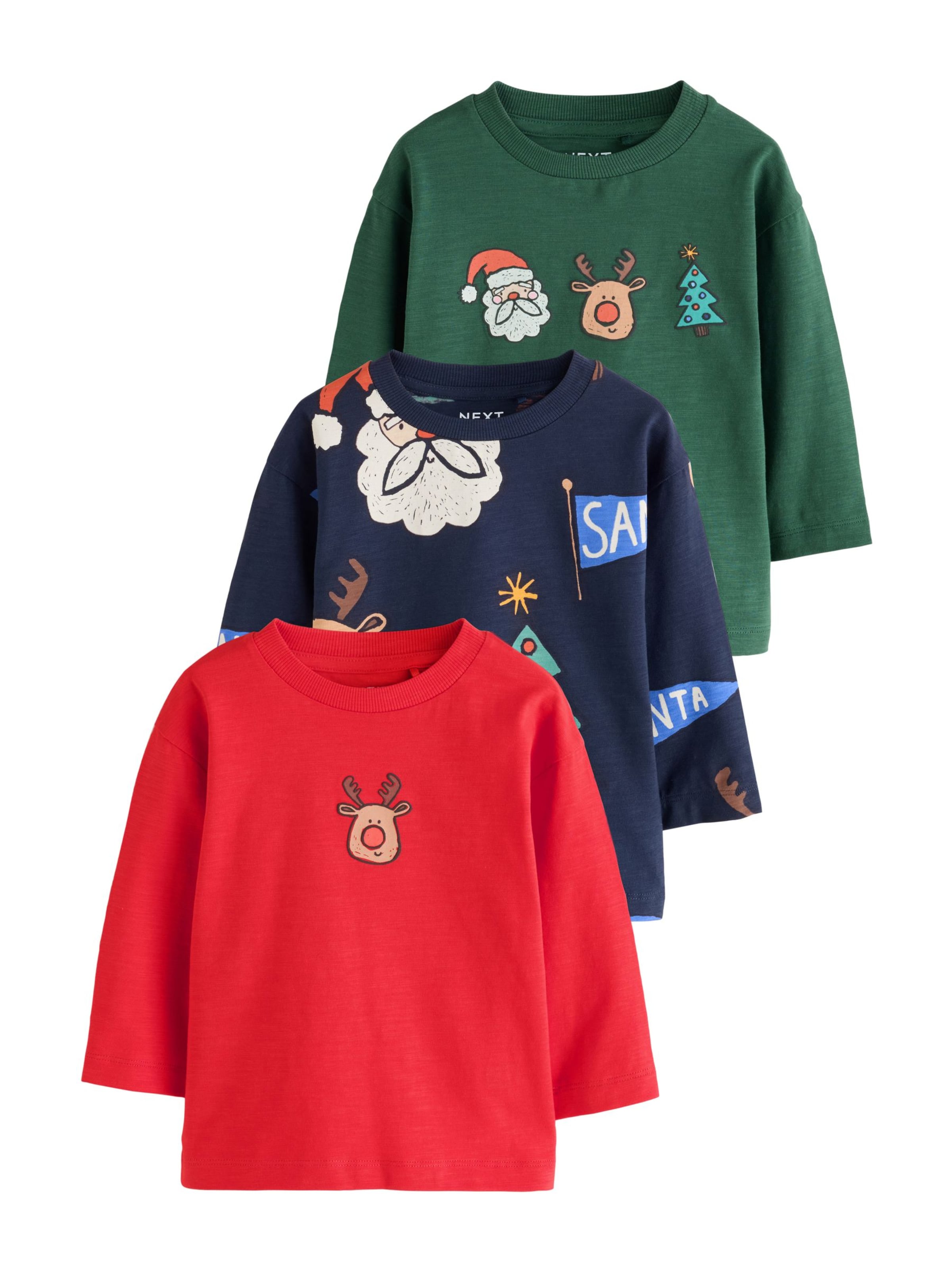 Next - Camisola 'Christmas' em azul: frente