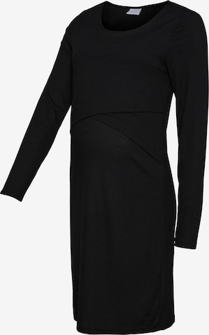 Robe 'Carma' MAMALICIOUS en noir : devant