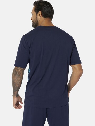 Jan Vanderstorm Schlafanzug 'Audun' in Schwarz