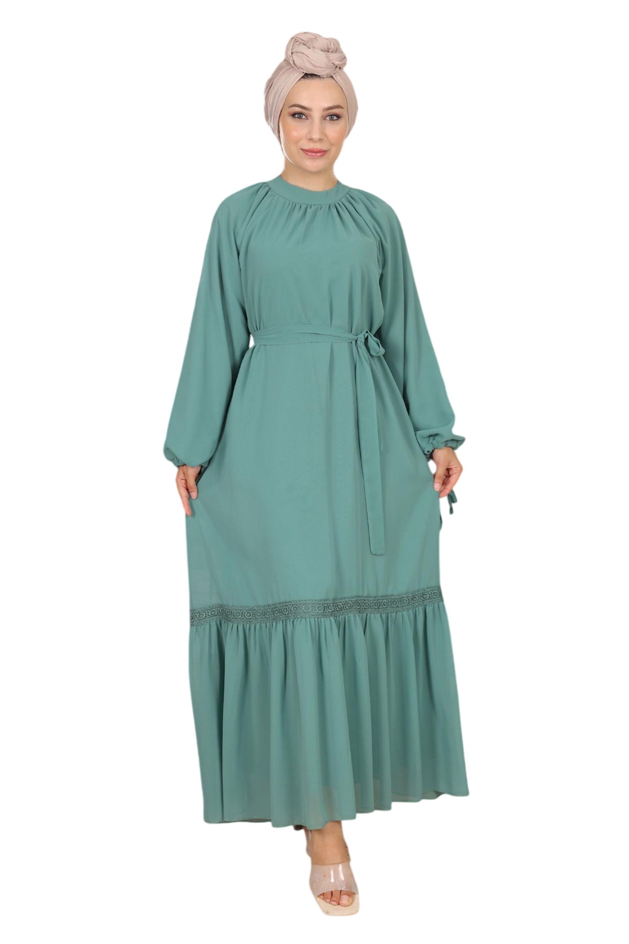 MODAMIHRAM Abendkleid in Grün: Vorderseite