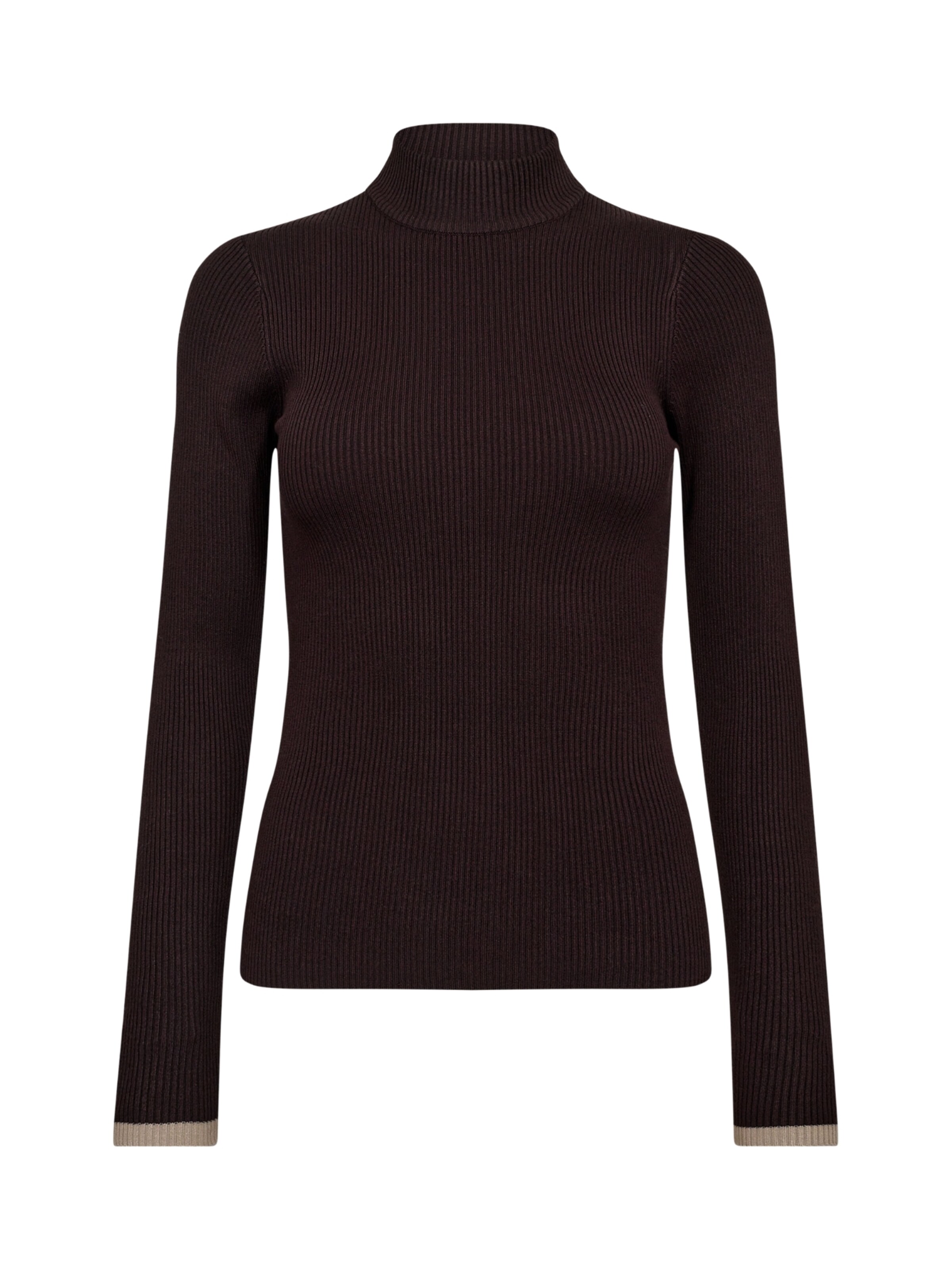 Pull-over co'couture en marron : devant