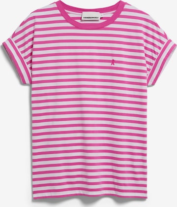 ARMEDANGELS Футболка 'IDAARA' в Ярко-розовый: спереди