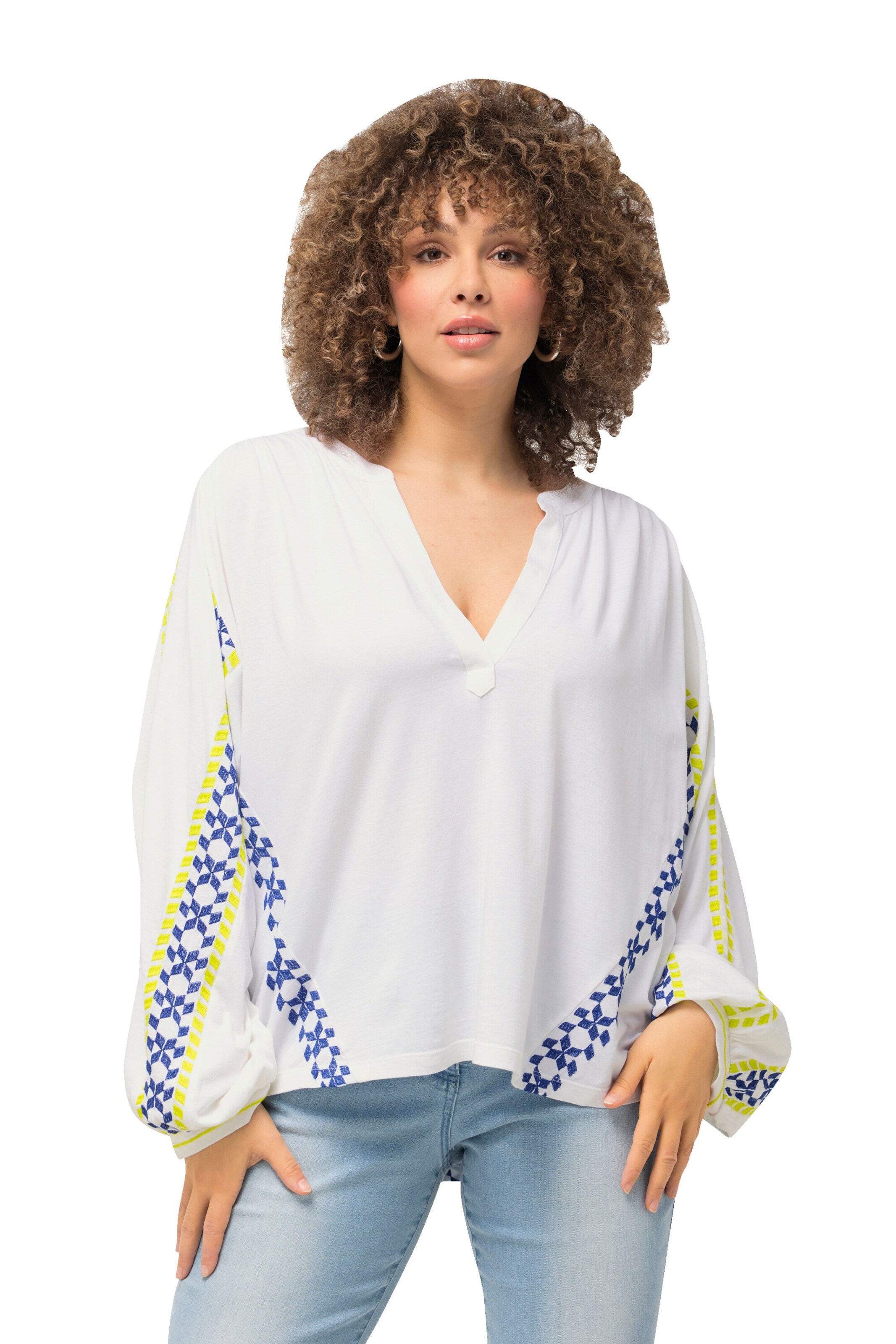 Ulla Popken Bluse in Weiß: Vorderseite