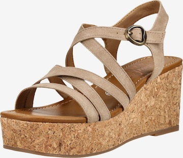 Sandales à lanières Blowfish Malibu en marron : devant