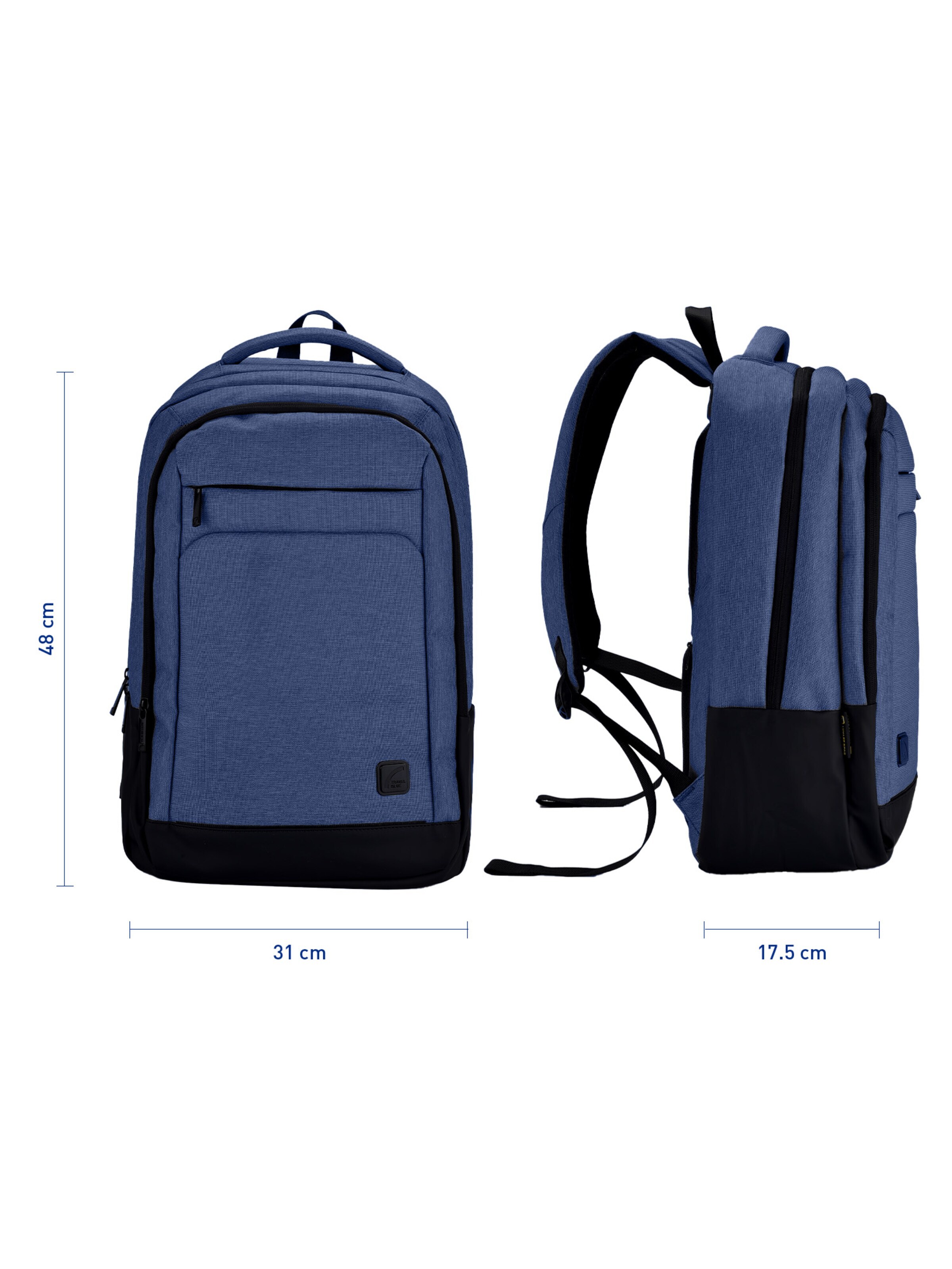 Travel Blue Backpack '27L Executive Metro Pro' in Blue