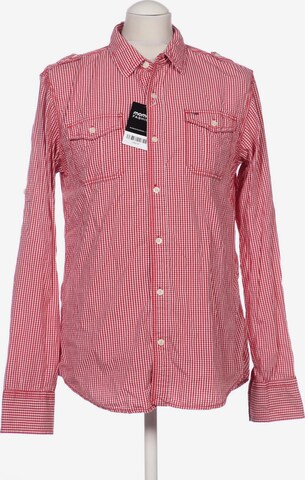 Tommy Jeans Button Up Shirt in M in Red: front