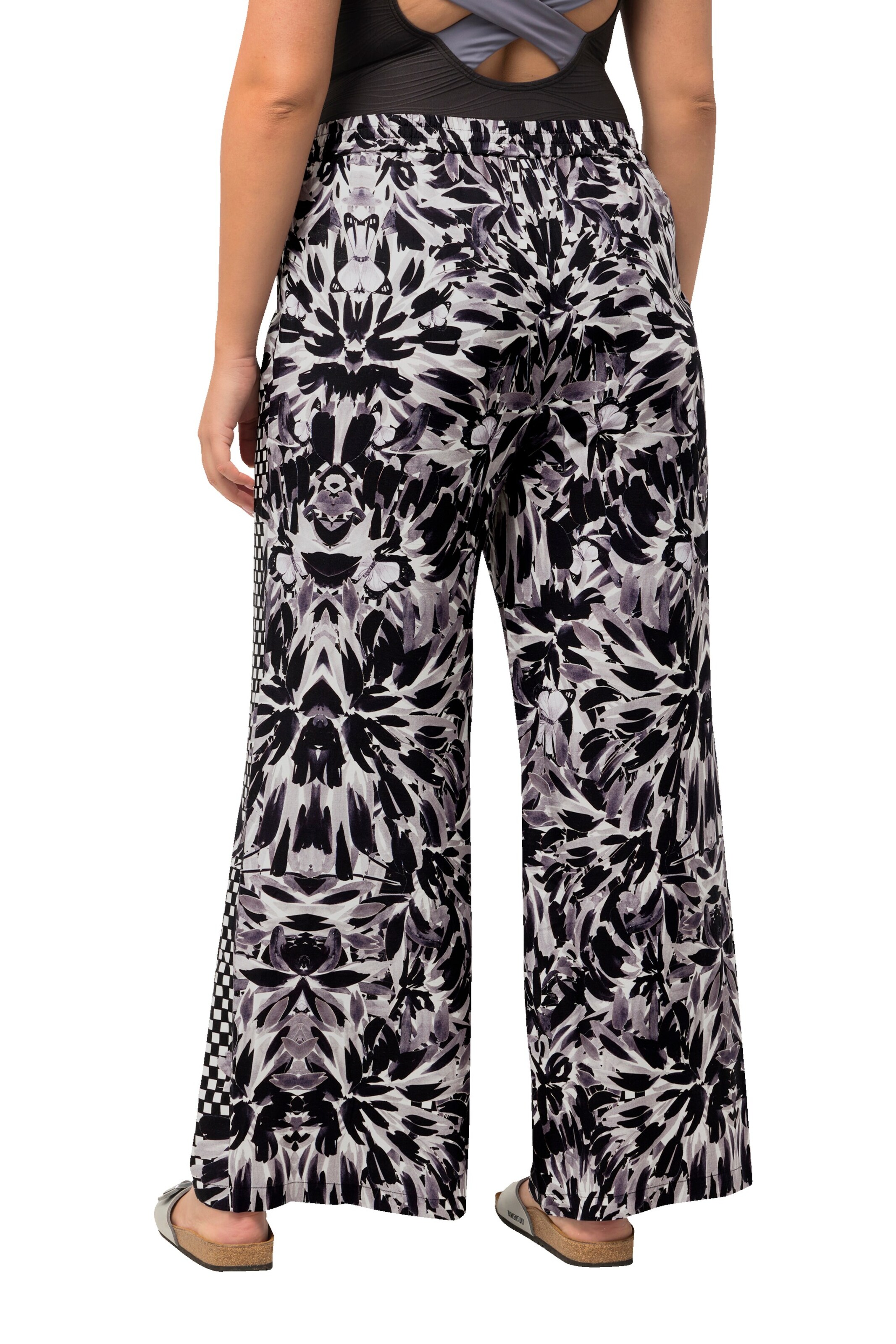 Ulla Popken Wide Leg Hose in Mischfarben