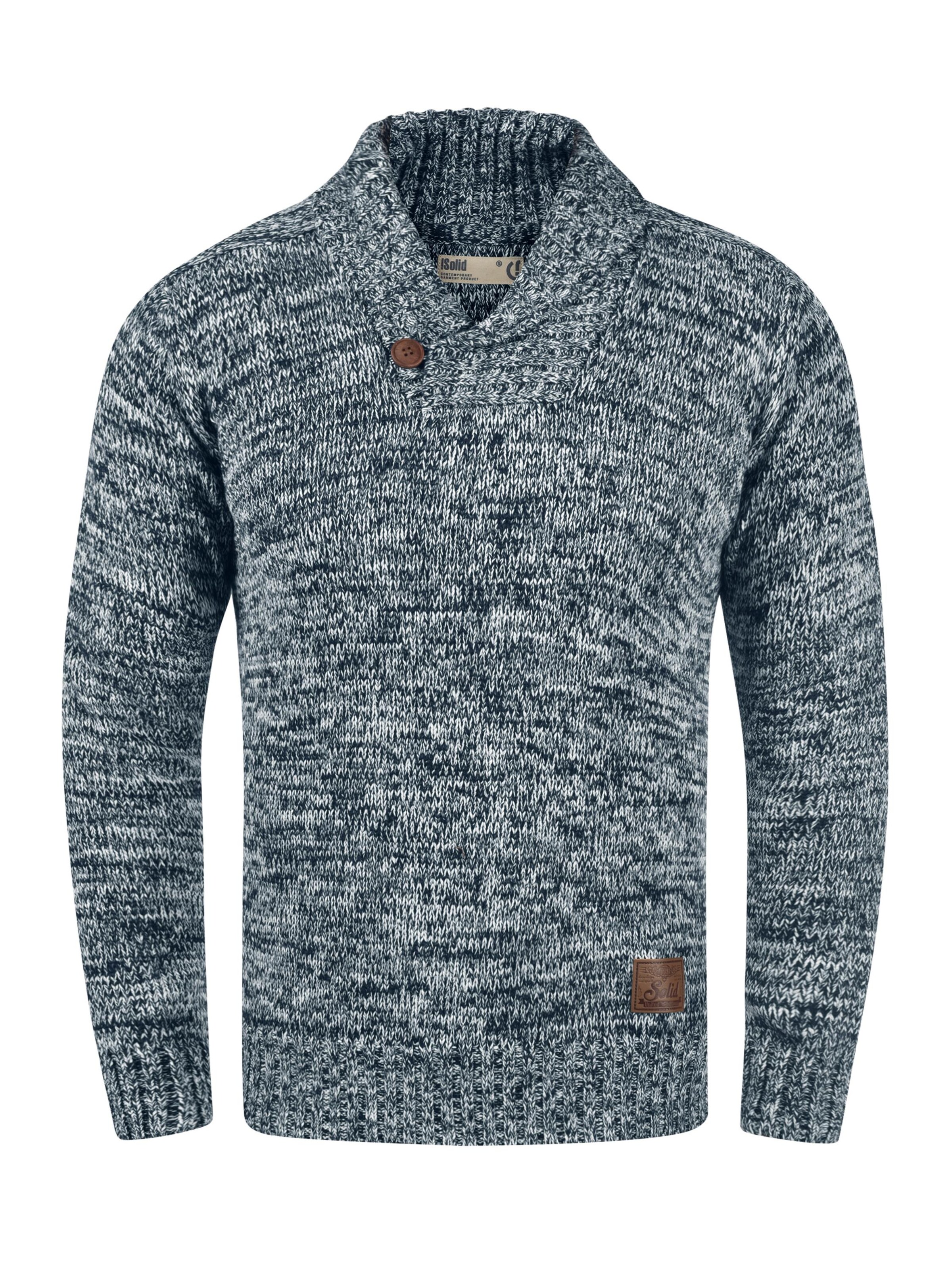 !Solid Trui 'Phil' in Blauw: voorkant