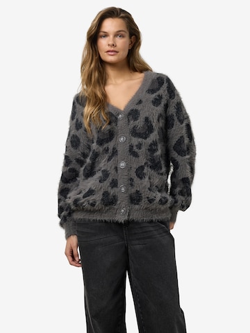 Noisy may Knit cardigan in Grey
