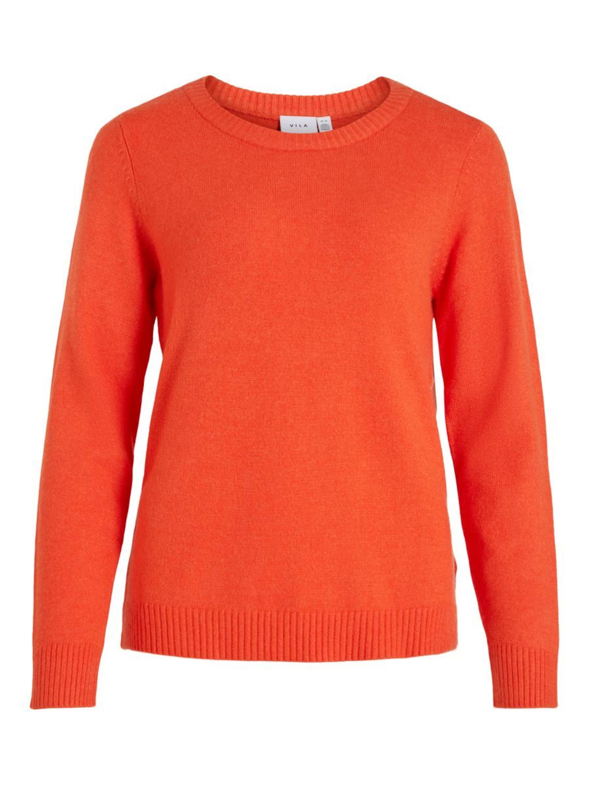 VILA Sweater in Orange: front