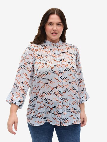 Zizzi Bluse  'CALUCY' in Blau: predná strana