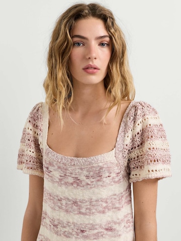 Pepe Jeans Gebreide jurk 'Alina' in Roze
