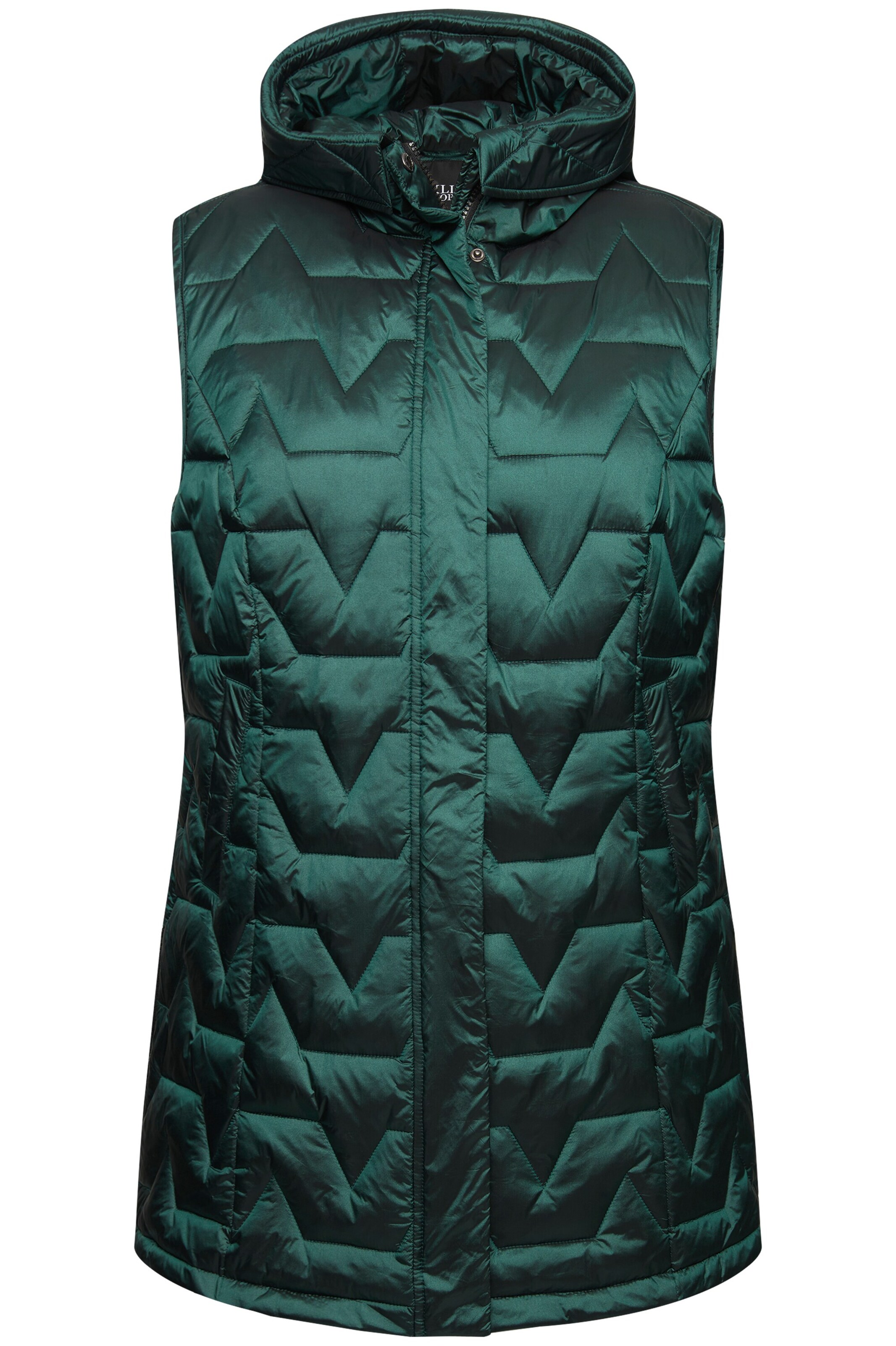 Ulla Popken Weste in Grün: Vorderseite